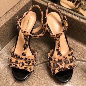 Leopard Antonio Melani High Heeled Sandals
